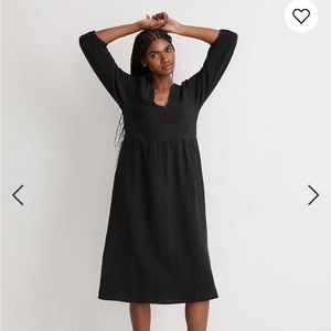 Madewell Lightspun V-Neck Midi Dress